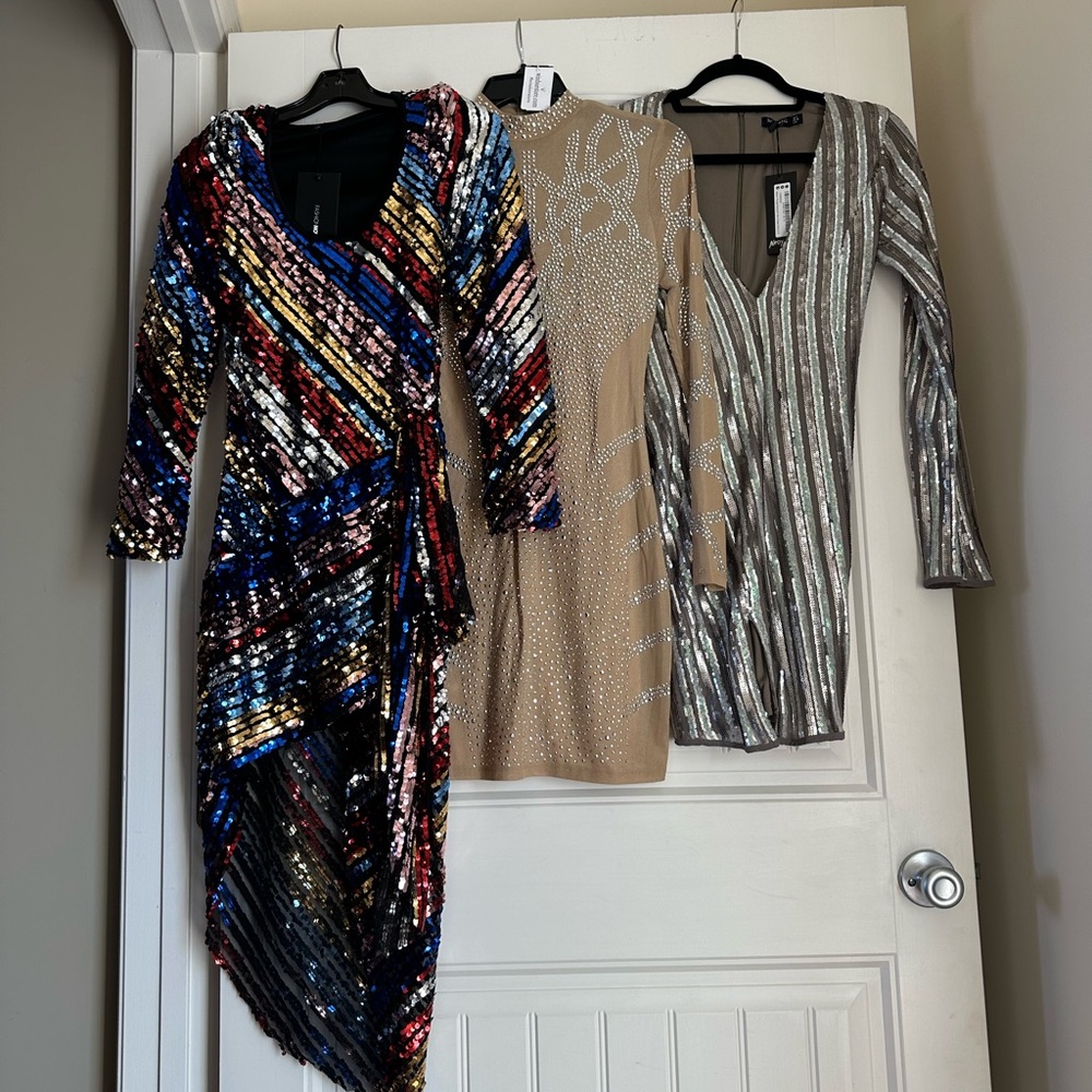 3 party dresses from nasty gal, Windsor, fashion nova